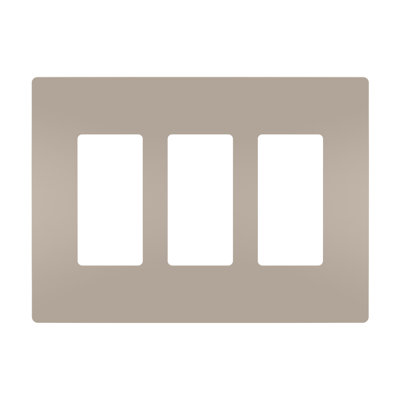 Radiant 3-Gang Decorator Rocker Screwless Wall Plate