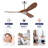 Hot Sales 52 Inch Ceiling Fans Without Lights