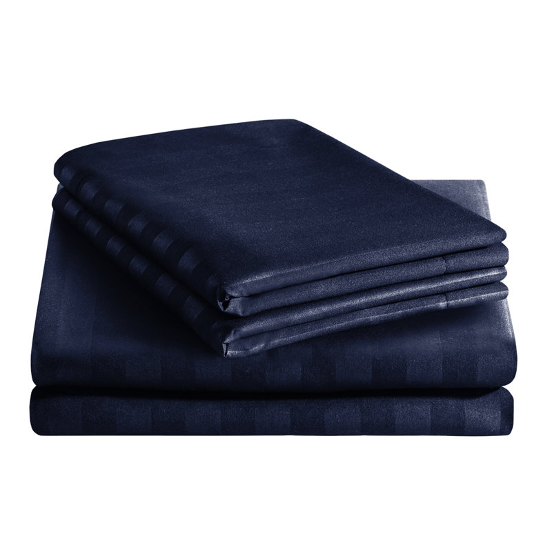 Microfiber 250 TC Reversible Complete Stripe Duvet Cover Set with Pillowcases, Single Duvet Cover Set + 2 Additional Pieces