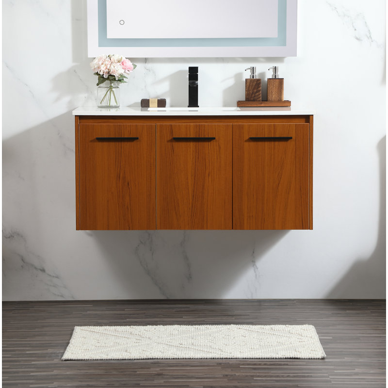 Ensemble de meuble-lavabo mural simple 40 po Goodfellow, Teck