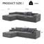 Canapé modulaire en L Chenille-680483149