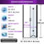 Porte de douche pivotante pliante sans cadre 32 po x H 72 po, verre trempé de 6 mm, cabine de douche réversible