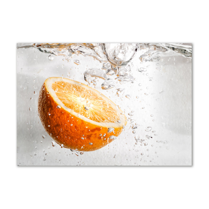 Oranges Under Water - Wrapped Canvas Print