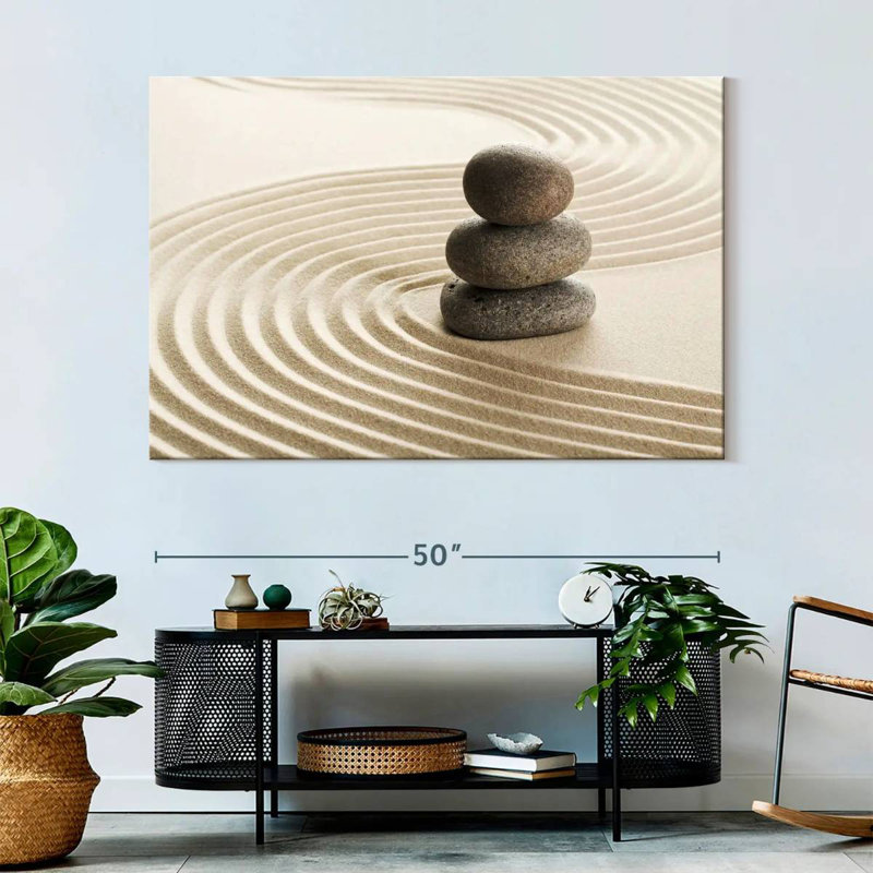 'Zen Pebble Stack, 34" H x 51" W