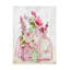 «Floral Pink Bottles 1», peinture sur toile-1208977434