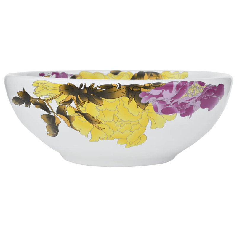 Marlow Home Co. Allorah 41mm L x 41mm W Ceramic Circular Sink