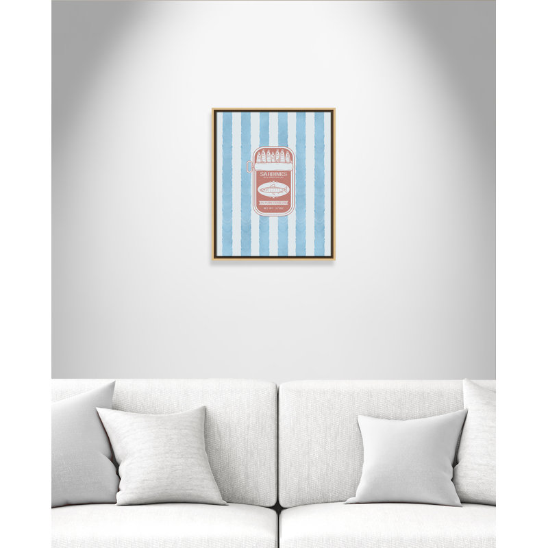 «Salty Sardines Print» par Marcus Prime, Flotteur naturel, L 17,5 po x H 21,5 po