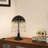 Bohemian-style Table Lamp With Rope & Crystal Black Desk Lamp
