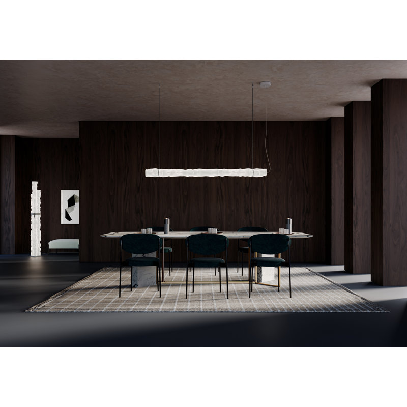 Baggy Horizontal Suspension Lamp, 1.57" H x 70.8" W x 4.7" D, 52 W