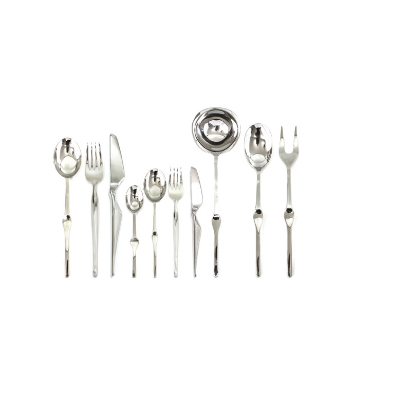 Ensemble de couverts ergonomica avec couteaux H / H - 45 pièces - Acier inoxydable