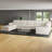 Oversized U Shaped Modular Corner Sectional Sofa With Storage Ottoman-520365778