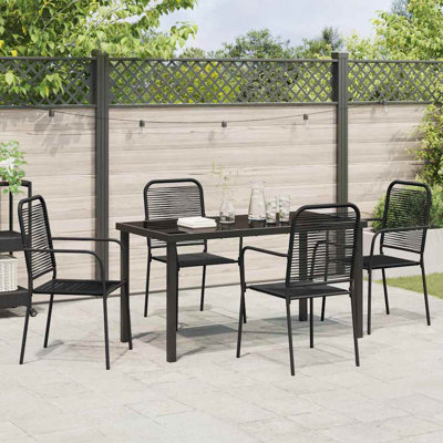Rectangular 5 - Piece 4 - Person Outdoor Table Set