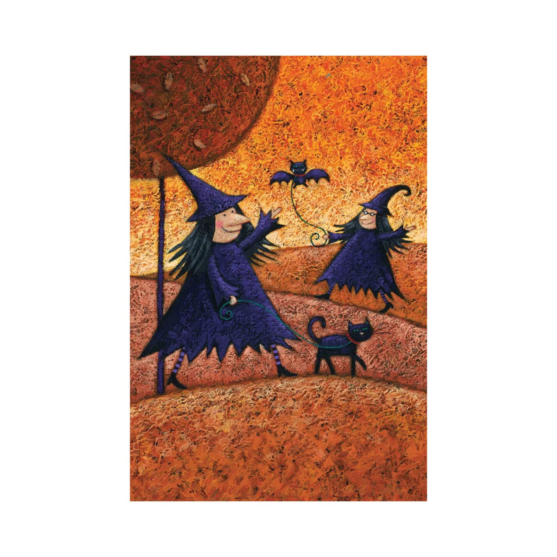 Halloween Witches by Peter Adderley - Wrapped Canvas Gallery-Wrapped Canvas Giclée, 20.32 cm H x 30.48 cm W