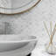 Porcetile 11.46 in. x 12.01 in. Fish Scale Matte Porcelain Mosaic Wall and Floor Tile