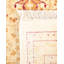 Tapis unique ivoire / rouge / jaune 6 pi 1 po x 6 pi 1 po Mogul