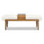 Banc de téléphone moderne avec tablette coulissante Billie