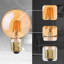 6W E27 Dimmable LED Vintage Edison Globe Light Bulb Amber
