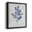 Toile encadrée de qualité supérieure Wild Indigo II - prête à être accrochée-126226999-126226997