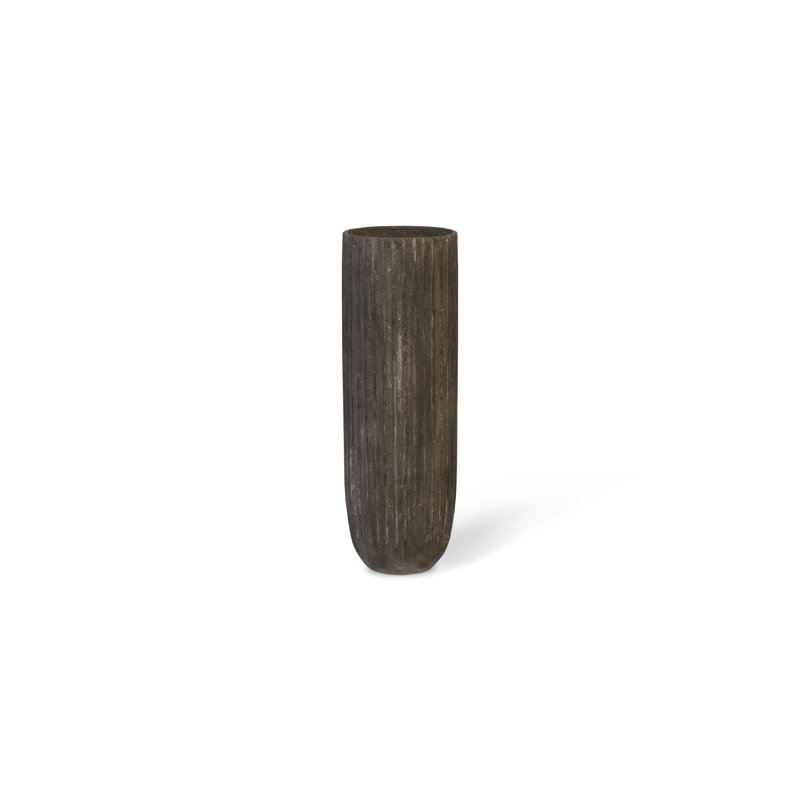 Lourdes Planter, Grey, SM, 36" H x 12" W x 12" D