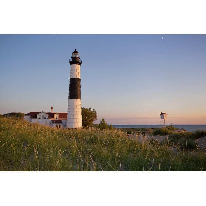 Big Sable Point Lighthouse by RudyBalasko - Wrapped Canvas Print, 51cm H x 76cm W x 3.8cm D