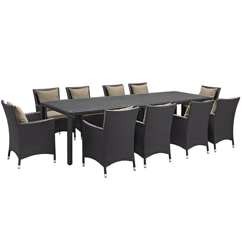 Ensemble repas 11 pièces Convene, Beige, 10