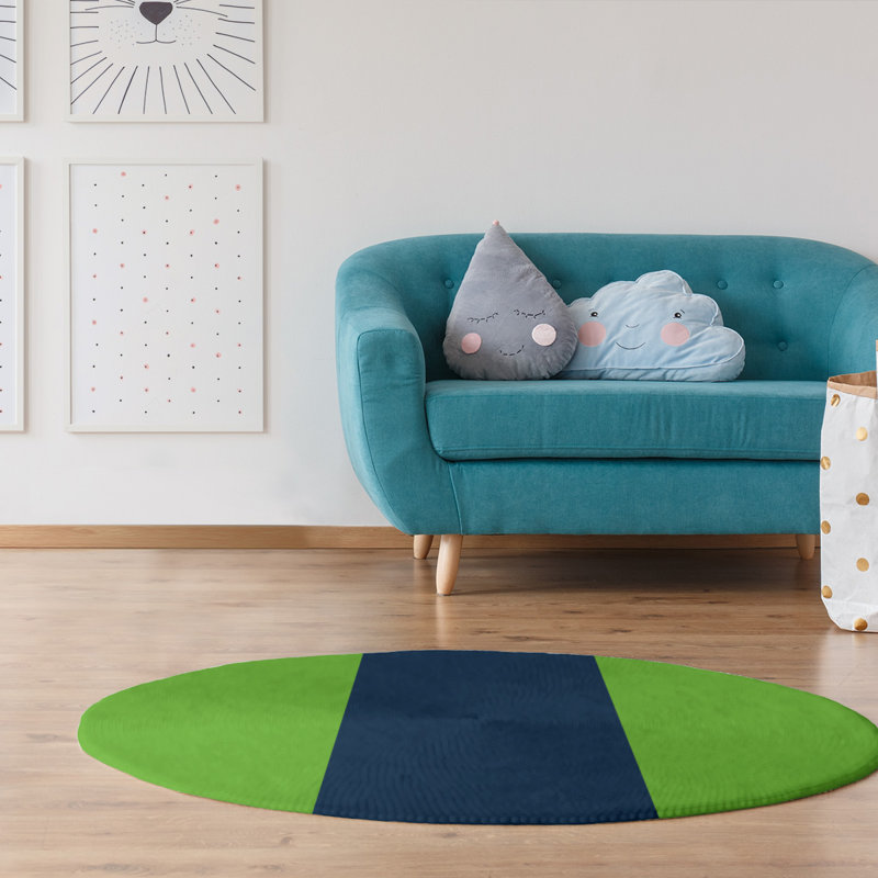 Chenille Indoor Rug, Round 5'