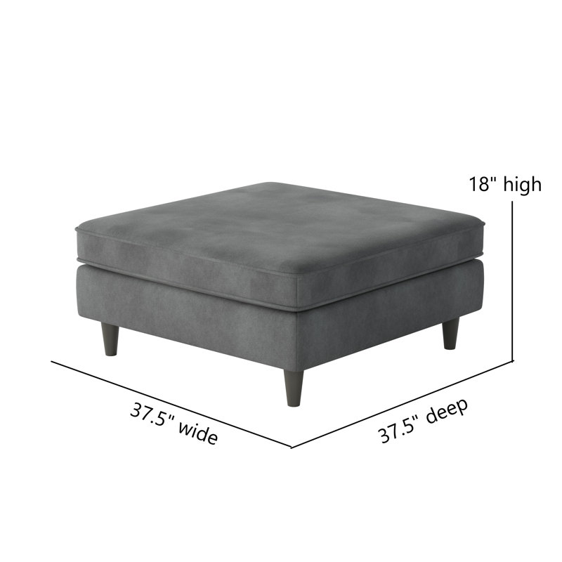 Repose-pieds Classic, Polyester asphalte Bella
