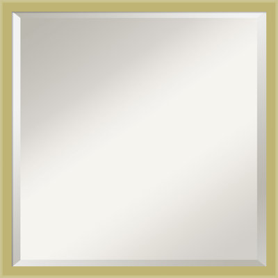 Incline Beveled Wood Framed Wall Mirror