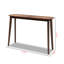 Console en bois massif Kinlaw 47,2 po