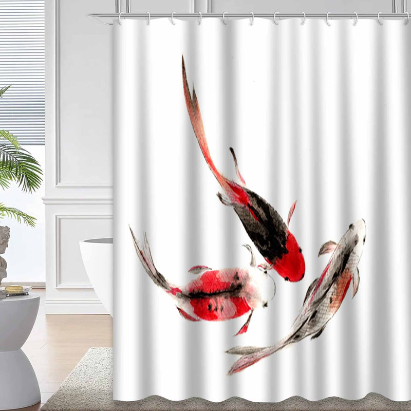 Rideau de douche bleu imperméable, rideaux de douche pour la salle de bain avec 12 crochets, 72" L x 78" W