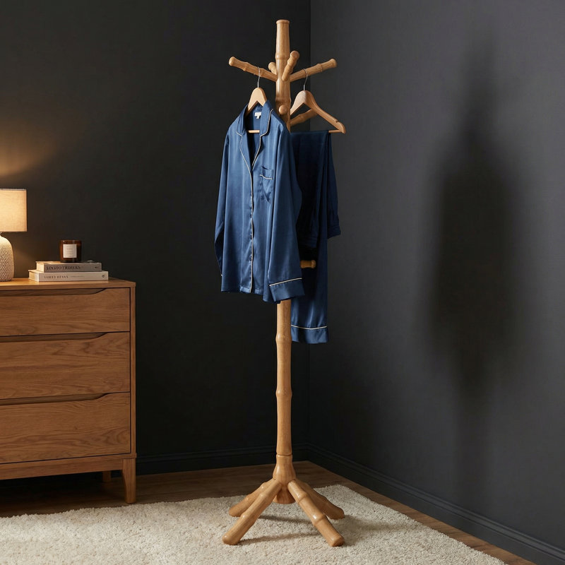 Schlusser 9 - Hook Freestanding Coat Rack, Naturel