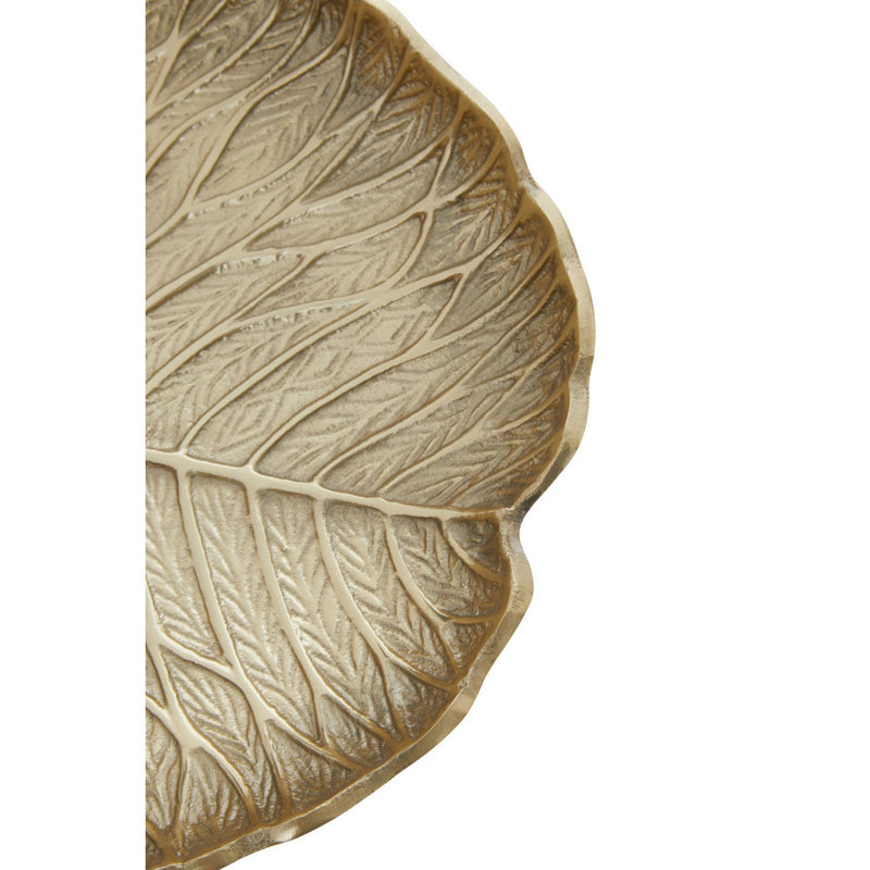 Richy Metal Decorative Plate 1, 4cm H x 29cm W x 29cm D, Gold