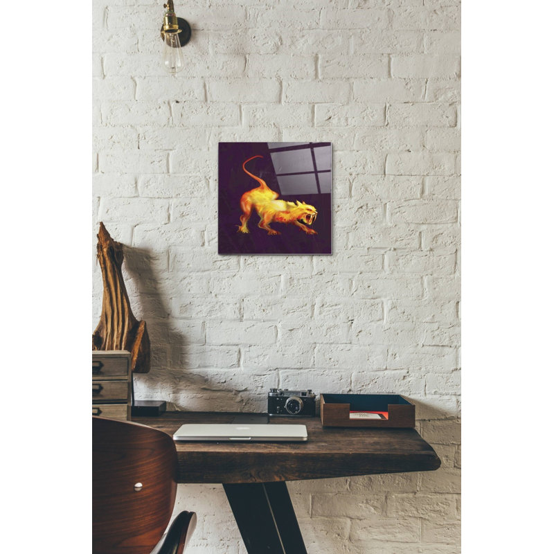 «Sabre Tooth» par Michael Stewart, art mural en verre acrylique