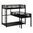 Twin Size L-Shaped Metal Triple Bunk Bed With Ladder And Full-Length Guardrail
