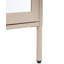 Glass Display Cabinet NASH Metal 90 cm Beige