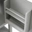 Meuble-lavabo de 20 po avec lavabo, armoire de salle de bain avec porte à fermeture douce, support de rangement et tablette ouverte, gris