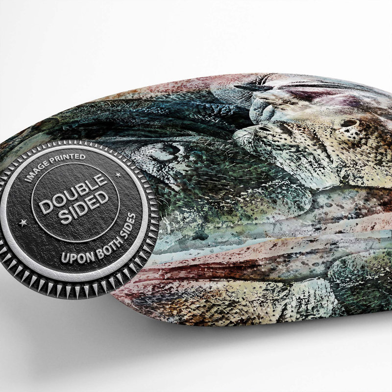 Square Throw Cushion, 40cm H x 40cm W x 15cm D