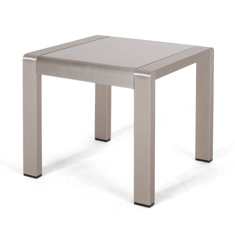 Table d'appoint Roselee, Argent argent
