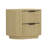 Olivia 27" W Modern 2-Drawer Nightstand in Natural Oak with Black Legs-555795753