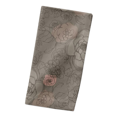 Floral 10" Rectangular Napkin