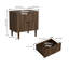 57cm Wide Bedside Table Wood Nightstand 2-drawers
