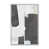 Cadre de coin ouvert en chrome poli