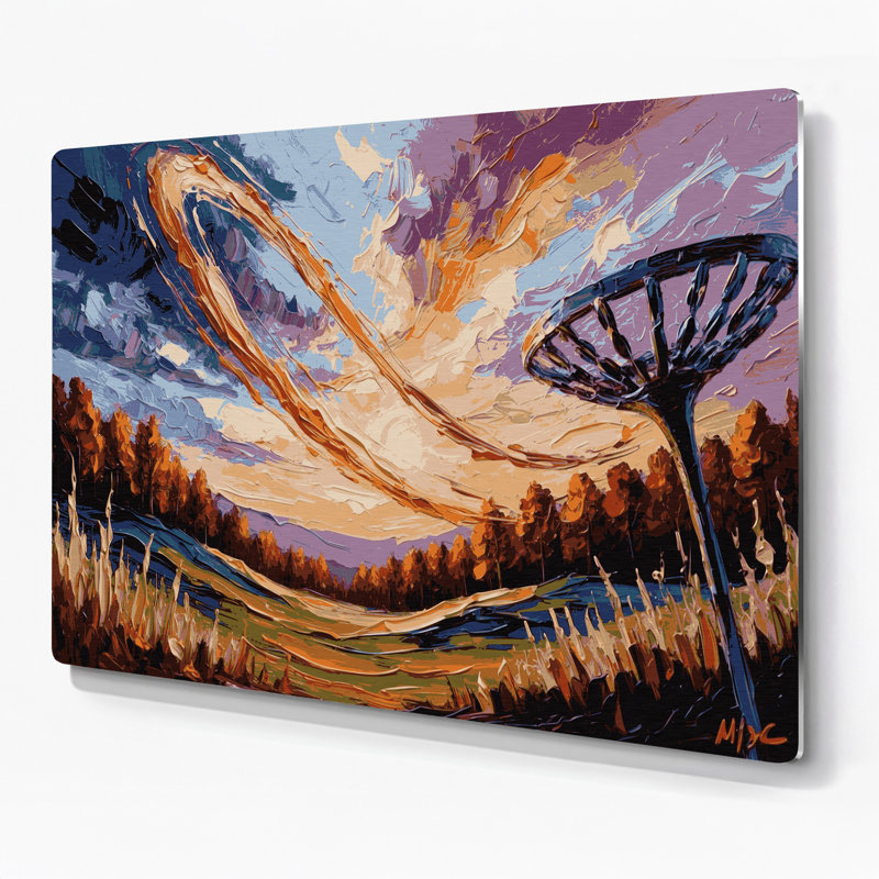 Art mural en métal brun, H 96 po x l 120 po x P 0,05 po