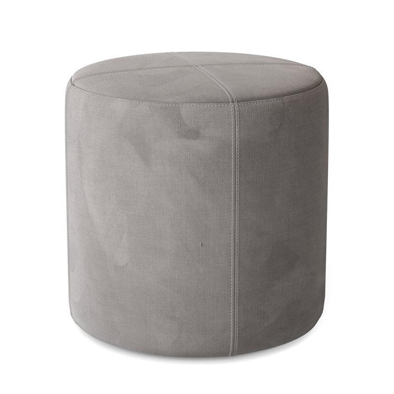 Porthleven Upholstered Ottoman, Velvet Storm