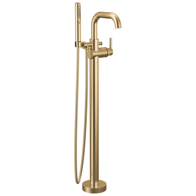 Floor Mount Tub Filler, Champagne Bronze