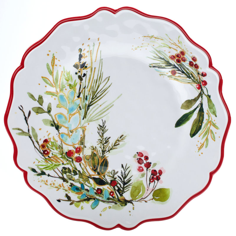 Christmas Gatherings Melamine Round and Oval Platter Set