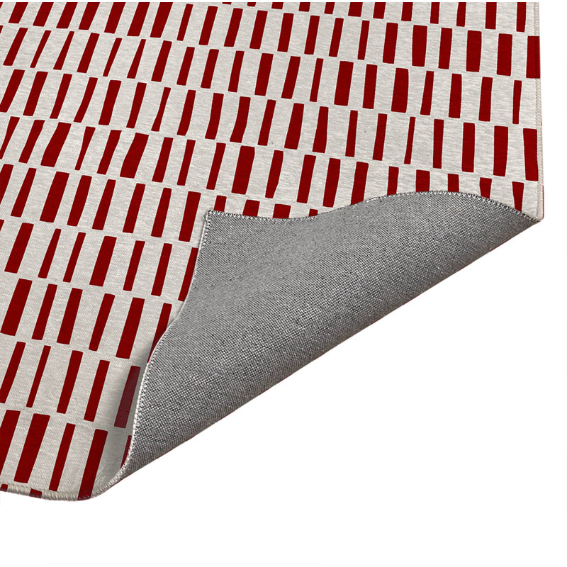 Tapis de cuisine Flat Attack, Rouge canneberge, Rectangle 5 pi x 7 pi