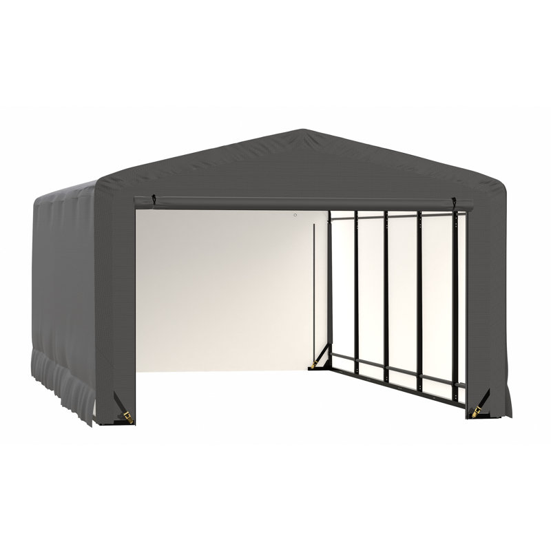 ShelterTube Wind and Snow-Load Rated Garage, 12x27x8 Grey