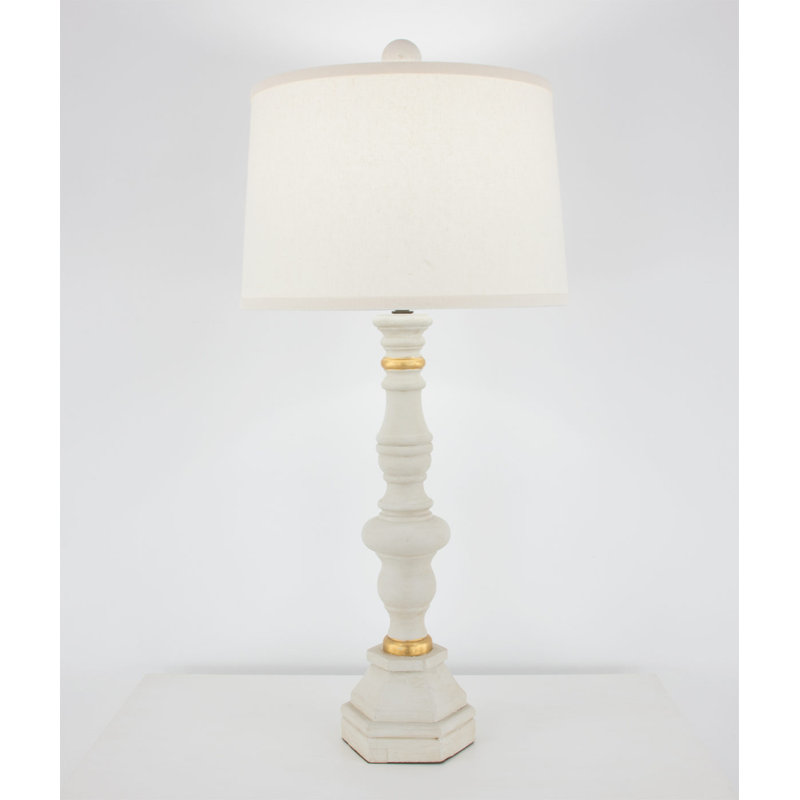 Anderson Table Lamp, Veranda Gray/Gold Leaf
