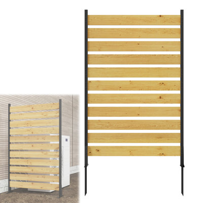 Clôture d'intimité en bois de cèdre 72 po x l 38,5 po (1 panneau), écran d'intimité extérieur, clôtures décoratives pour patio